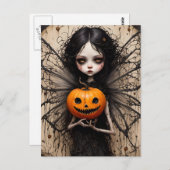 Halloween Gothic Fairy Briefkaart (Voorkant / Achterkant)