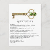 Halloween Gothic Gast Details Informatiekaartje (Voorkant)