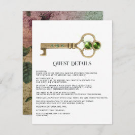 Halloween Gothic Gast Details Informatiekaartje