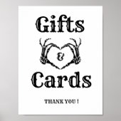 Halloween Gothic Gift en kaarten Schedel handen Te Poster (Voorkant)