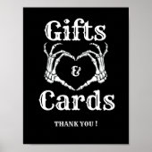 Halloween Gothic Gift en kaarten Schedel handen Te Poster (Voorkant)