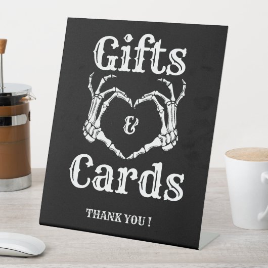 Halloween Gothic Gift en kaarten Schedel handen Te Reclamebord Met Voetstuk (Insitu)