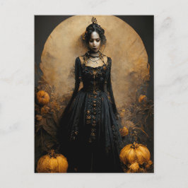 Halloween Gothic Girl Briefkaart