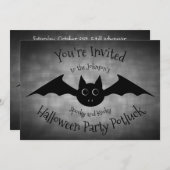 Halloween Gothic grappige potluck party familie Kaart (Voorkant / Achterkant)