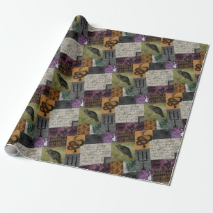 Halloween Gothic Medieval Spooky Apothecary Art Cadeaupapier