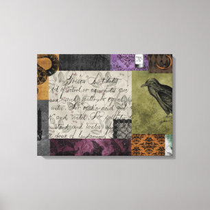 Halloween Gothic Medieval Spooky Apothecary Art Canvas Afdruk