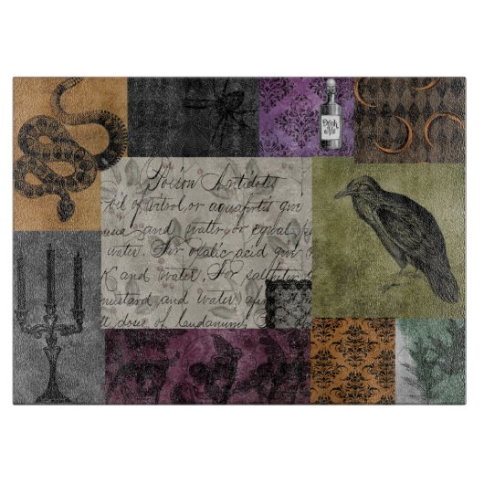 Halloween Gothic Medieval Spooky Apothecary Art Snijplank (Voorkant)