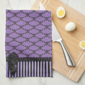 Halloween Gothic Pirate Skull n Botten Towel Theedoek (Quarter Fold)