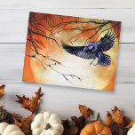Halloween Gothic Raven Crow Moon Scene Briefkaart<br><div class="desc">Dit ontwerp werd gecreeerd door digitale kunst. Het kan worden gepersonaliseerd door de aanpassingsknoop te klikken en de kleur te veranderen, een naam, initialen of uw favoriete woorden toe te voegen. Neem contact met me op colorflowcreations@gmail.com als je dit ontwerp op een ander product wilt gebruiken. Zie meer van mijn...</div>
