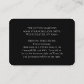 Halloween gothic Red Black 3,5 x 2,5 Receptie Enc Informatiekaartje (Achterkant)