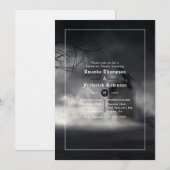 Halloween Gothic Rehearsal Dinner in Invitation Kaart (Voorkant / Achterkant)