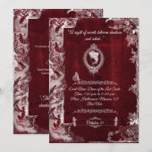 Halloween Gothic Romance Feestdagenkaart (Voorkant / Achterkant)