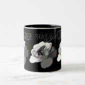 Halloween Gothic Roos Tweekleurige Koffiemok (Center)