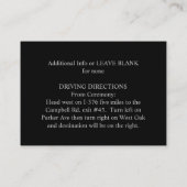 Halloween Gothic Sinaasappel Zwart 3.5 x 2.5 Recep Informatiekaartje (Achterkant)