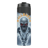 Halloween Gothic Skeleton Ghost Spirit Thermosbeker (Voorkant)