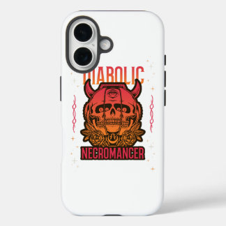 Halloween Gothic Skull T-shirt iPhone 16 Hoesje