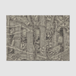 Halloween Gothic Skulls Old Style Sepia  Tissuepapier