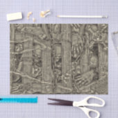 Halloween Gothic Skulls Old Style Sepia  Tissuepapier (Craft)