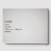 Halloween Gothic Til Death Do US Party Bruiloft Gastenboek (Achterkant)