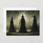 Halloween Gothic Trio Witches Briefkaart (Voorkant / Achterkant)