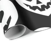 Halloween Gothic valentijn Creepy Heart White Cadeaupapier (Rol Hoek)