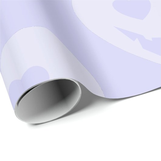 Halloween gothic valentijn griezelig hart paarse cadeaupapier (Rol Hoek)