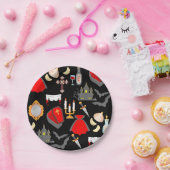 halloween gothic vampire garlic holy water fangs papieren bordje (Feest)