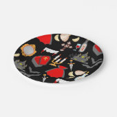 halloween gothic vampire garlic holy water fangs papieren bordje (Gekanteld)