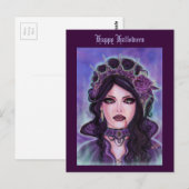 Halloween Gothic Victoriaans vampire van Renee Lav Briefkaart (Voorkant / Achterkant)