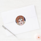 Halloween Gothic Victoriaans vampire van Renee Lav Ronde Sticker (Envelop)