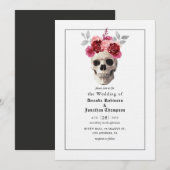 Halloween Gothic Wedding Invitation Kaart (Voorkant / Achterkant)