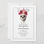 Halloween Gothic Wedding Invitation Kaart (Voorkant)