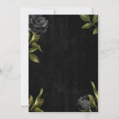 Halloween Gothic Wedding Invitation Kaart (Achterkant)
