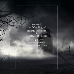 Halloween Gothic Wedding Kaart