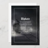Halloween Gothic Wedding Update Kaart (Voorkant / Achterkant)