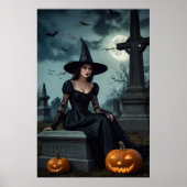 Halloween Gothic Witch Poster (Voorkant)