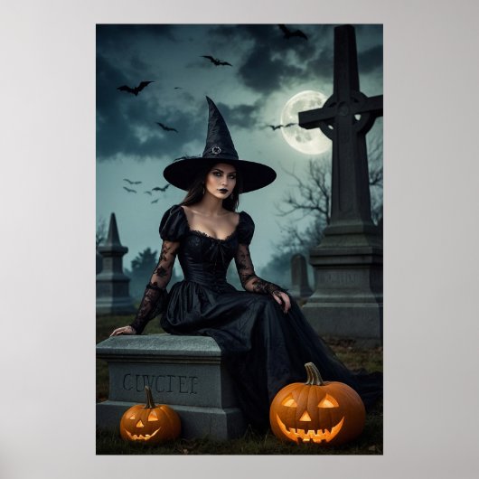 Halloween Gothic Witch Poster (Voorkant)