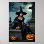 Halloween Gothic Witch Poster (Voorkant)