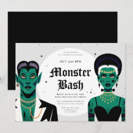 Halloween Gothics Frankenstein Monster Bash Kaart