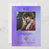 Halloween Gotisch Script & Rozen Cloud Nine Bruilo Kaart (Achterkant)