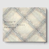 Halloween Gotisch Skelet Bat Bruiloft Welkomstbord Gastenboek (Achterkant)