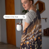 Halloween Gotisch Skelet Dans Modern Fleece Deken