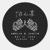 Halloween Gotische bruiloft gunst Stickers (Voorkant)