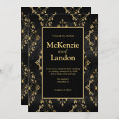 Halloween Gotische Bruiloft Uitnodiging met Spinne (Voorkant / Achterkant)