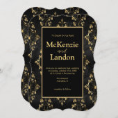 Halloween Gotische Bruiloft Uitnodiging met Spinne (Voorkant / Achterkant)