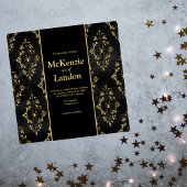 Halloween Gotische Bruiloft Uitnodiging met Spinne Magnetische Uitnodiging