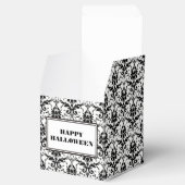 HALLOWEEN  Gotische Damast Patroon Schedel Bedankdoosjes (Geopend)