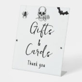 Halloween Gotische Gift en Kaarten trouwteken Reclamebord Met Voetstuk (Voorkant)