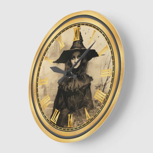 Halloween  Gotische Heks Grote Klok (Hoek)