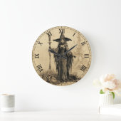Halloween  Gotische Heks Wandklok (Huis)